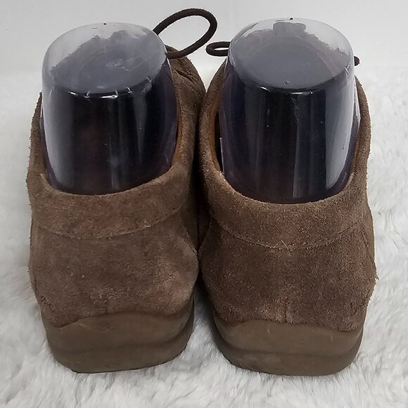 BOC Brown Suede Lace Brogues Grunge Gorp Retro Preppy Casual 8.5 - Picture 4 of 10